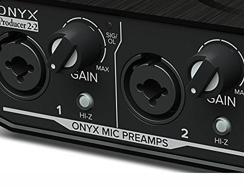 Mackie Audio Interface, Onyx Producer 2X2 USB Audio Interface with MIDI (Onyx Producer 2-2) - style: 2 Mic Res w/MIDI