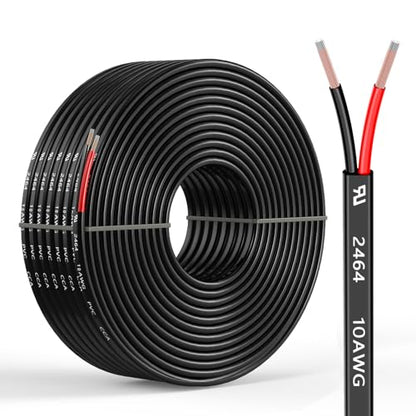 10 Gauge 2 Conductors 16.4FT Electrical Wire 2x5.26mm² - size: 16.4FT, style: 10AWG