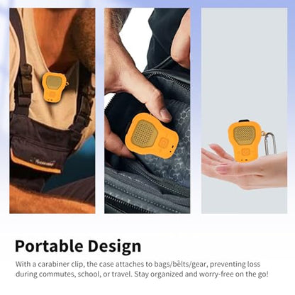 for DEWALT Wearable Bluetooth Speaker Case (Updated Version) – Soft Silicone Protective Cover,Dustproof Shockproof Anti-Scratch Sleeve for DEWALT Wearable Speaker,Orange