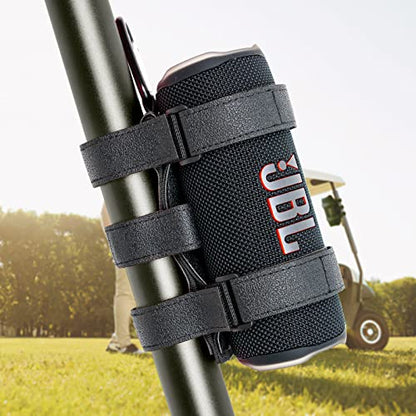 Portable Speaker Mount for Wireless Bluetooth Speakers with 7.5''-12.5'' Circumference, Waterproof Adjustable Strap Accessory Holder Fits UTV Golf Cart Bike or Boat Railing/Cross bar/Frame - size: Small