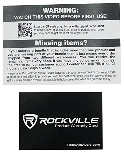 Rockville Z-Shelf Universal Utility Shelf for Z-Stand with Second Tier | Foam Edge Protection, Steel Construction, 7.3 lb Weight, Scratch-Resistant Design, Live Performance & DJ Setups