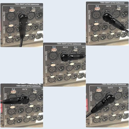 QIANRENON Adjustable 90 XLR Solder Adapter Microphone Socket - 3Pin Female Right Angle Audio Connector, 5 Position Multi-Angle Adjustment for Speaker Cabinet Mixer Amplifier - style: Female