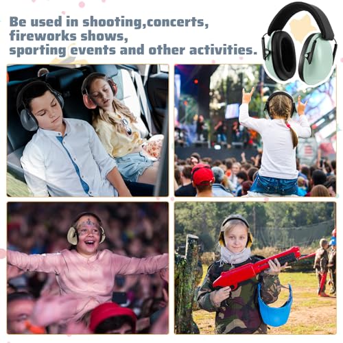 12 Pcs Kids Ear Protection Noise Cancelling Headphones Ear Muffs Bulk 27db Adult Noise Reduction Hearing Earmuff(Universal Fit (kids & Adults),Boho Style) - size: Universal Fit (kids & Adults), style: Boho Style
