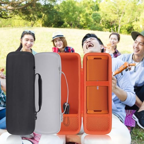 co2CREA Hard Case for Sony ULT Field 1 Bluetooth Compact Speaker, White | Portable Travel Bag Replacement with Detachable Shoulder Strap and Handle, Shockproof EVA Shell and Soft Lining - color: White Case, style: Case for Sony ULT Field 1