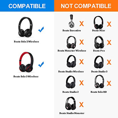 Link Dream Earpads for Beats Solo 3 & Solo 2 On-Ear Headphones - Blue - color: Blue