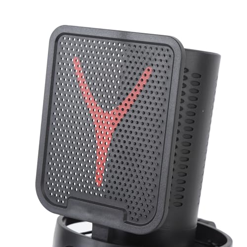 Jiawu USB Microphone, Quick Mute Noise Cancellation RGB Lights Gaming Microphone, Podcast with Popfilter Shock Mount for Gaming Streaming Podcasts
