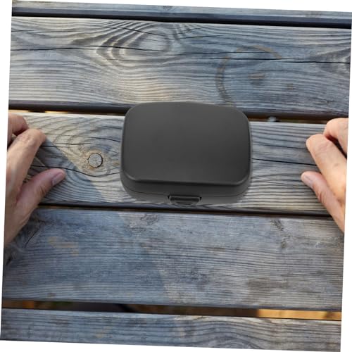Hearing Aid Storage Box with Hard Shell, Push Button Closure