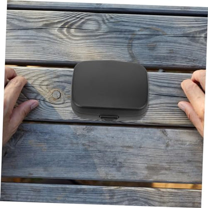 Hearing Aid Storage Box with Hard Shell, Push Button Closure