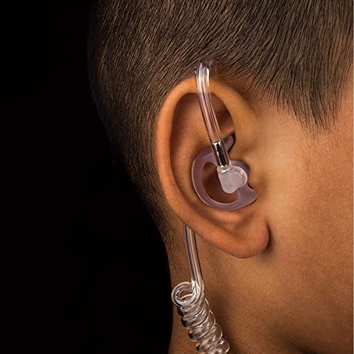 Replacement Earmold Earpiece Earbud Earplug Ear Mold for Walkie Talkie Acoustic Tube Earpiece,Soft Silicone Earmould Replacement Earpiece Insert for Two Way Radio Air Acoustic Headset (Pair of 12) - color: 12 pair(3 Larger+6 Medium+3 Small)