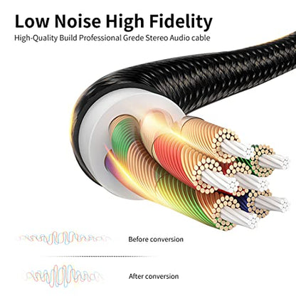 YACSEJAO 3.5mm to RCA Cable 24CM RCA to Aux Cable 3.5mm Male to 2RCA Female Adapter for Headphone, MP3, Tablet, Speaker, HDTV, Phone and More(RCA to 1/8"/24CM) - color: RCA to 1/8"/24CM