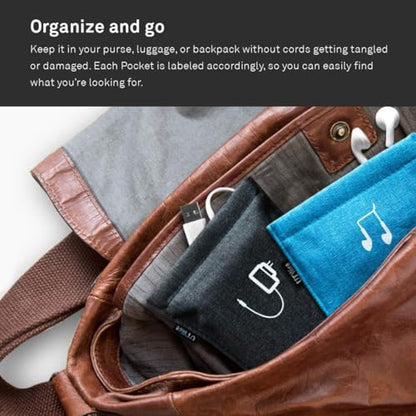 UT Wire Pocket Mobile Charger Case Pouch (Pale Pink, Earbud Case | 2 Pack) - color: Pale Pink, size: Earbud Case | 2 Pack