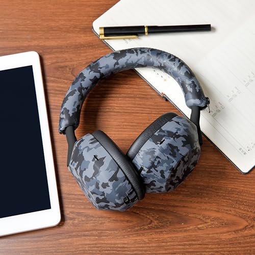 WC ShellZ XM5 - Exterior Shell & Headband Covers for Sony WH1000XM5 | Made by Wicked Cushions | Protective, Made with Premium Silicone | Black Camo - color: Black Camo