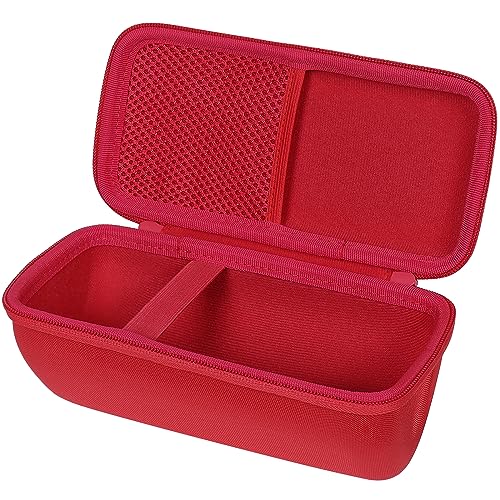 co2CREA Hard Case for BolaButty X-GO C27C Bluetooth Speaker Speaker,Red | Travel Protective Storage Bag with Mesh Pocket & Handle, Shockproof EVA Shell and Soft Lining - color: Red
