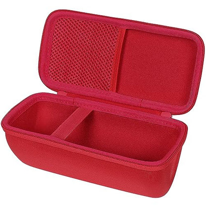 co2CREA Hard Case for BolaButty X-GO C27C Bluetooth Speaker Speaker,Red | Travel Protective Storage Bag with Mesh Pocket & Handle, Shockproof EVA Shell and Soft Lining - color: Red