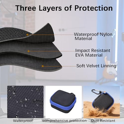 Legestori Hard Carry Case Compatible with Maybesta/Mini Mic Pro/BOYA BOYALINK/BOYA BY-V20/Caiord/Pqrqp/Nptcl/Bulatry/Maxtop Mics Wireless Microphones, Portable Protective Travel Case Only