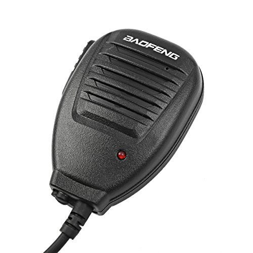 BAOFENG Speaker MIC For BAOFENG UV-5R 5RA 5RB 5RC 5RD 5RE 5REPLUS 3R+ 5R EX, 5RX3, Black