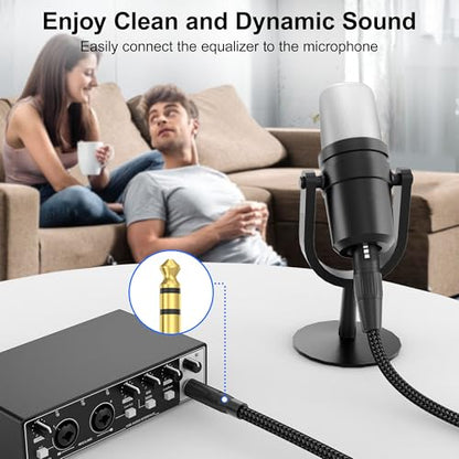 HOSONGIN XLR Female to 1/4 TRS Male Balanced Cable, 6.35mm Balanced Stereo Jack Cable with 3-Pin Connector, Nylon Braided for Live Sound, Electronic Organ, Mixers Studio Gear, 3 Feet - size: 3.3 Feet