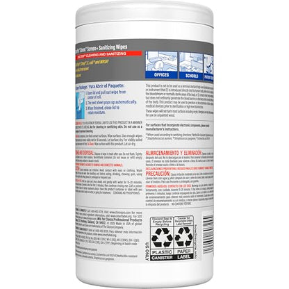 CloroxPro Clorox Screen+ Sanitizing Wipes, Disinfecting Wipes for Electronics, Gentle on Phones, Tablets, LCD Screens, Laptops and Sensitive Surfaces, Citrus Blend Scent, 1 Canister, 75 Wipes - size: 75 Count (Pack of 3)