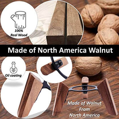 Real Wood Stand for Homepod mini(2020 Released), Wooden Holder Tripod with Metal Frame,Safe Stable Mount with Anti-Slip Silicone pad Protects Home pod mini Speaker Well (Color:Walnut) | Wooden Holder Tripod with Metal Frame,Safe Stable Mount with Anti-Sli