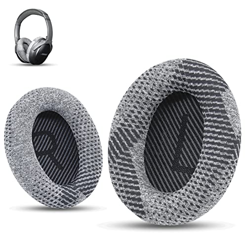 Professional Bose Headphones Replacement Ear Pads, Fits Bose QuietComfort 35 ii/QC35/QC25/QC2/QC15/Ae2/Ae2i/Ae2w/SoundTrue & SoundLink(Over-Ear) by Krone Kalpasmos– Black Scrims - color: Black