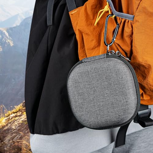 Geekria Hard Shell Carrying Case Compatible with Bose SoundLink Micro II Bluetooth Speaker, Portable Travel Bag with Cable Storage, Protective Cover with Keychain Hook (Dark Grey) - color: Dark Grey