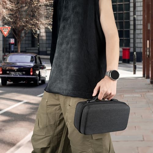 Geekria Hard Shell Carrying Case Compatible with Bose SoundLink Plus, EVA Protective Travel Case with Honeycomb Interior Top Lining, Soft Plush Base and Reinforced Handle (Dark Grey)