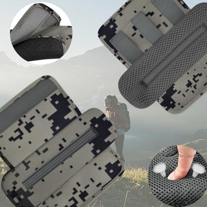 2-Pack Shoulder Pad Ultra-Thick Tactical Vest Cushion for Laptop Bags, Messenger Bags, Briefcase Bags, Luggage Bags, Tool Bags, Travel Bags and Most Bags, Camouflage Gray - color: Camouflage gray