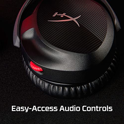 HyperX Cloud Stinger 2 – Wired PC Gaming Headset with Mic Noise Cancelling Over-Ear DTS Headphone:X Spatial Audio 50mm Drivers Swivel-to-mute Premium Leatherette for Windows Desktop, Black (Renewed)