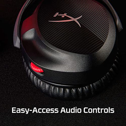 HyperX Cloud Stinger 2 – Wired PC Gaming Headset with Mic Noise Cancelling Over-Ear DTS Headphone:X Spatial Audio 50mm Drivers Swivel-to-mute Premium Leatherette for Windows Desktop, Black (Renewed)