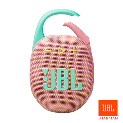 JBL Clip 5 - Ultra-Portable Waterproof Speaker - Pink | Ultra-portable JBL Pro Sound, Redesigned carabiner, Up to 12 hours of playtime plus 3 hours with Playtime Boost - color: Pink
