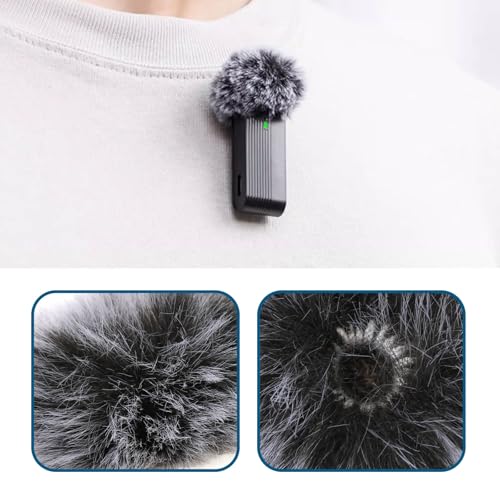 ECSiNG 2pcs Lavalier Microphone Furry Wind Muff Compatible with Diameter of 0.5-1.5cm Clip-on Lavalier Microphones (1.0cm) - size: 0.5-1.5cm