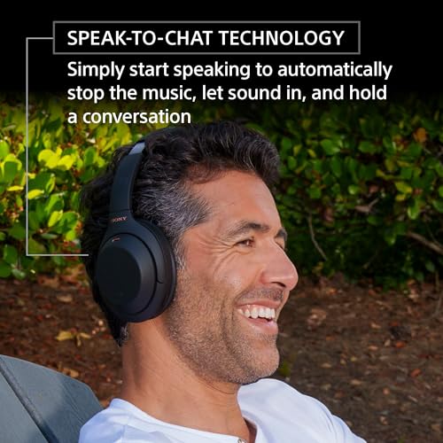 Sony WH-1000XM4 Wireless Premium Noise Canceling Overhead Headphones with Mic for Phone-Call and Alexa Voice Control, Midnight Blue WH1000XM4 | Mic for Phone-Call, Alexa Voice Control - color: Midnight Blue