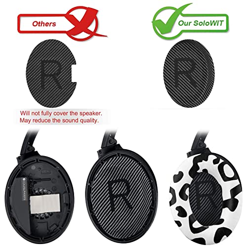 Replacement Earpads Cushions for Bose QuietComfort 35 (QC35) & Quiet Comfort 35 II (QC35 ii) Headphones, Ear Pads with Softer Leather, Noise Isolation Foam, Added Thickness (Snow Leopard) - color: Snow Leopard