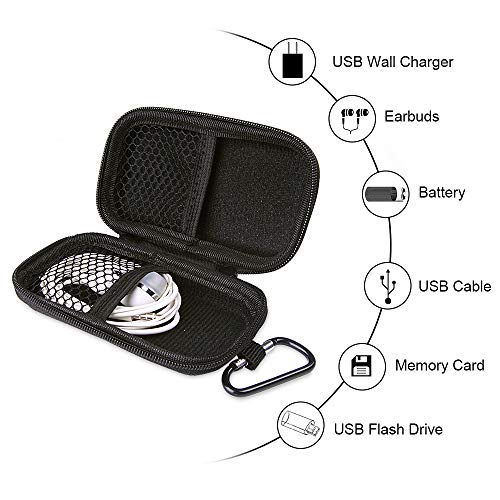 Durable MP3 Player Case, USB Flash Drive Case Bag Portable Storage Case - color: Black
