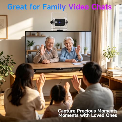 720P USB HD Webcam with Microphone， Web Camera for PC，with Auto White Balance for Video Calls, Live Streaming Gaming & Online Meetings ，USB Streaming Camera - color: Transparent
