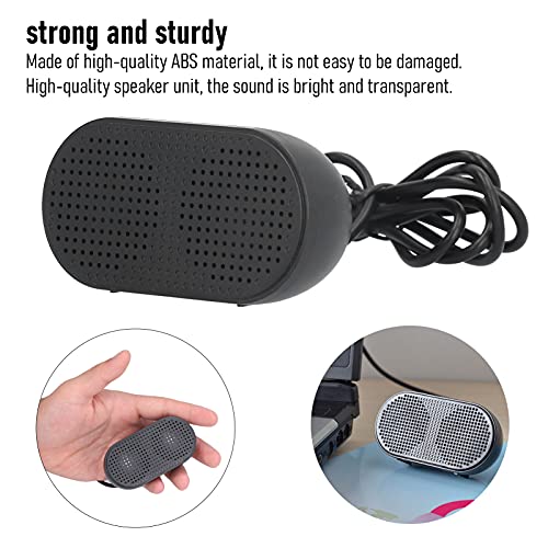 Zerodis USB Computer Speaker, Small PC Sound Bar for Laptop Desktop Computer, Portable Stereo Speaker with USB Power, Plug and Play for Home Office Music Outdoor