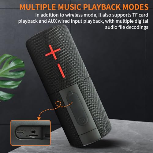 2 in 1 Magnetic Dual Splittable Bluetooth Speaker, IPX6 Waterproof Split Portable Wireless Speaker with 20W Loud Stereo Sound, Bluetooth V5.3, 24H Playtime, Multiple pairing for Home,Outdoor or Travel
