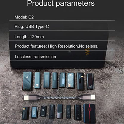 okcsc DAC/OTG Cable - High-End DAC/Amplifier Adapter for Type C Headphones