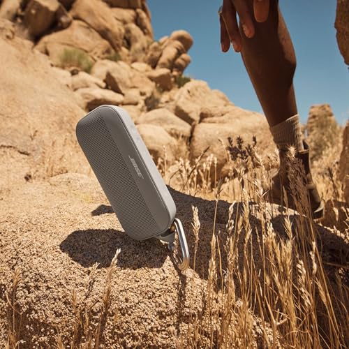 Bose SoundLink Flex Bluetooth Speaker (2nd Gen) - Portable Outdoor Speaker with Hi-Fi Audio, Waterproof and Dustproof, USB-C, Up to 12 Hours Battery Life, Sandstone - color: Sandstone