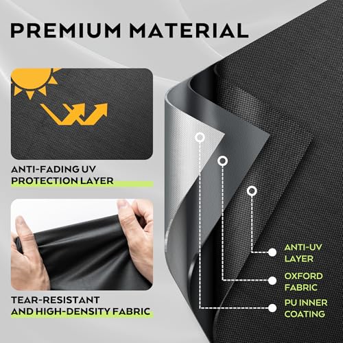 Griddle Cover for CharBroil Bistro Pro Electric Grill & Griddle 25302145/25302146, Outdoor Grill Cover for Charbroil Bistro Pro Gas Grill 25302161 - size: 33"L x 22"D x 37"H