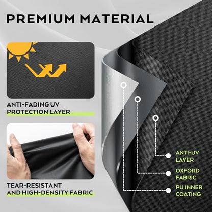 Griddle Cover for CharBroil Bistro Pro Electric Grill & Griddle 25302145/25302146, Outdoor Grill Cover for Charbroil Bistro Pro Gas Grill 25302161 - size: 33"L x 22"D x 37"H