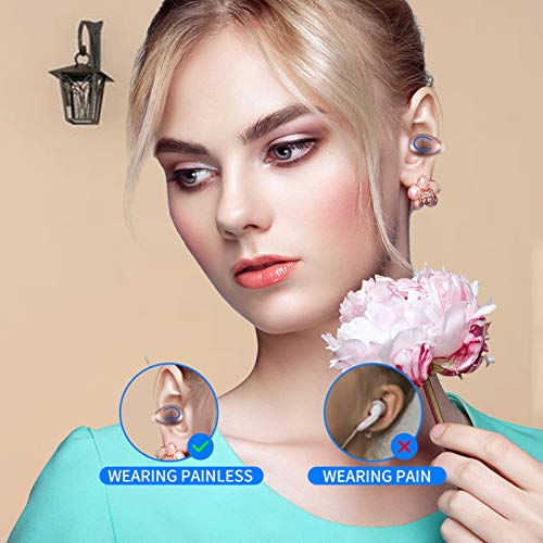 Bluetooth Headset, Single Ear BT5.0 Ultralight Wireless Headphone Cell Phone Earpiece Ear Clip with Mic, Noise Canceling Handsfree Driving Earbud for iPhone, Android,Samsung Smartphone(Pink) - color: Pink