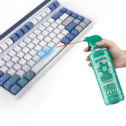 Compressed Air Duster Can for Electronics - 10oz Disposable Keyboard Cleaner Air Spray for Computer Cleaning