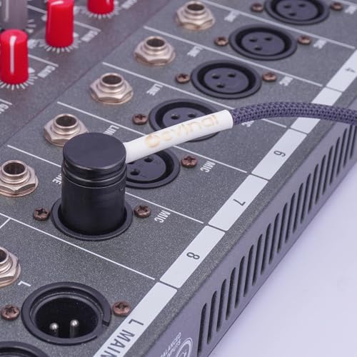 Right Angle XLR Cable, 360 Degree Rotatable Angle Female XLR to 360 Degree Rotatable Angle Male XLR Microphone Mic Cable Cord Adapter 6 FT 2 pcs - color: Angle Male to Angle Female 6FT