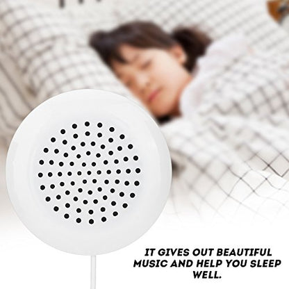 ASHATA Portable Pillow Speaker, Mini Stereo Speaker with 3.5mm Aux Plug for MP3 Phone, CD Player, etc (White)