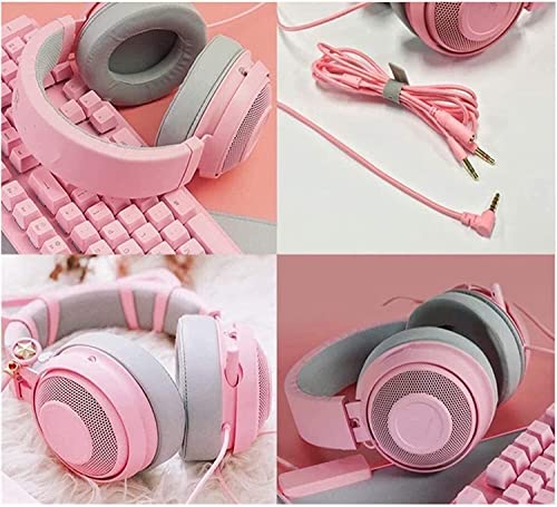On-Ear Headphones with Microphone, Lightweight Folding Stereo Bass Headphones with No-Tangle Cord(Black) - color: Black
