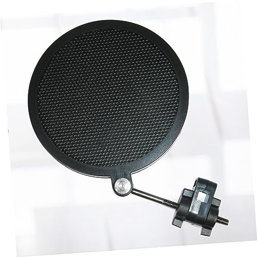 Microphone Mic Filter Double Layer Iron Net Shield Black