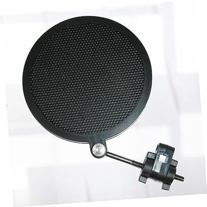 Microphone Mic Filter Double Layer Iron Net Shield Black