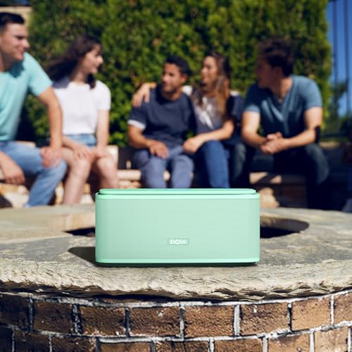 DOSS SoundBox Touch Wireless Bluetooth Speaker-12W HD Sound with Rich Bass | Portable & Small Design, IPX5 Waterproof, 20H Playtime, Handsfree, House, Office Desktop, Bedroom, Indoor Use, Green - color: Green