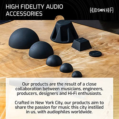 Speaker Isolation Pads – 8-Pack 0.75" Platinum Silicone Feet for Speakers, Subwoofers, Turntables – Non-Slip, Vibration Damping Pads with Adhesive – 20 Duro Anti-Vibration Mounts